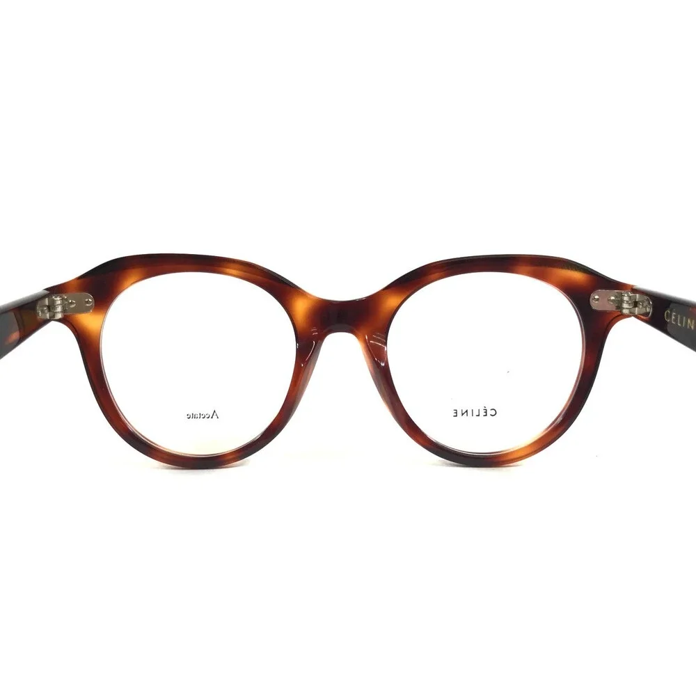 Celine Eyeglasses Frames CL41458 086 Tortoise Round Full Rim 45-20-145